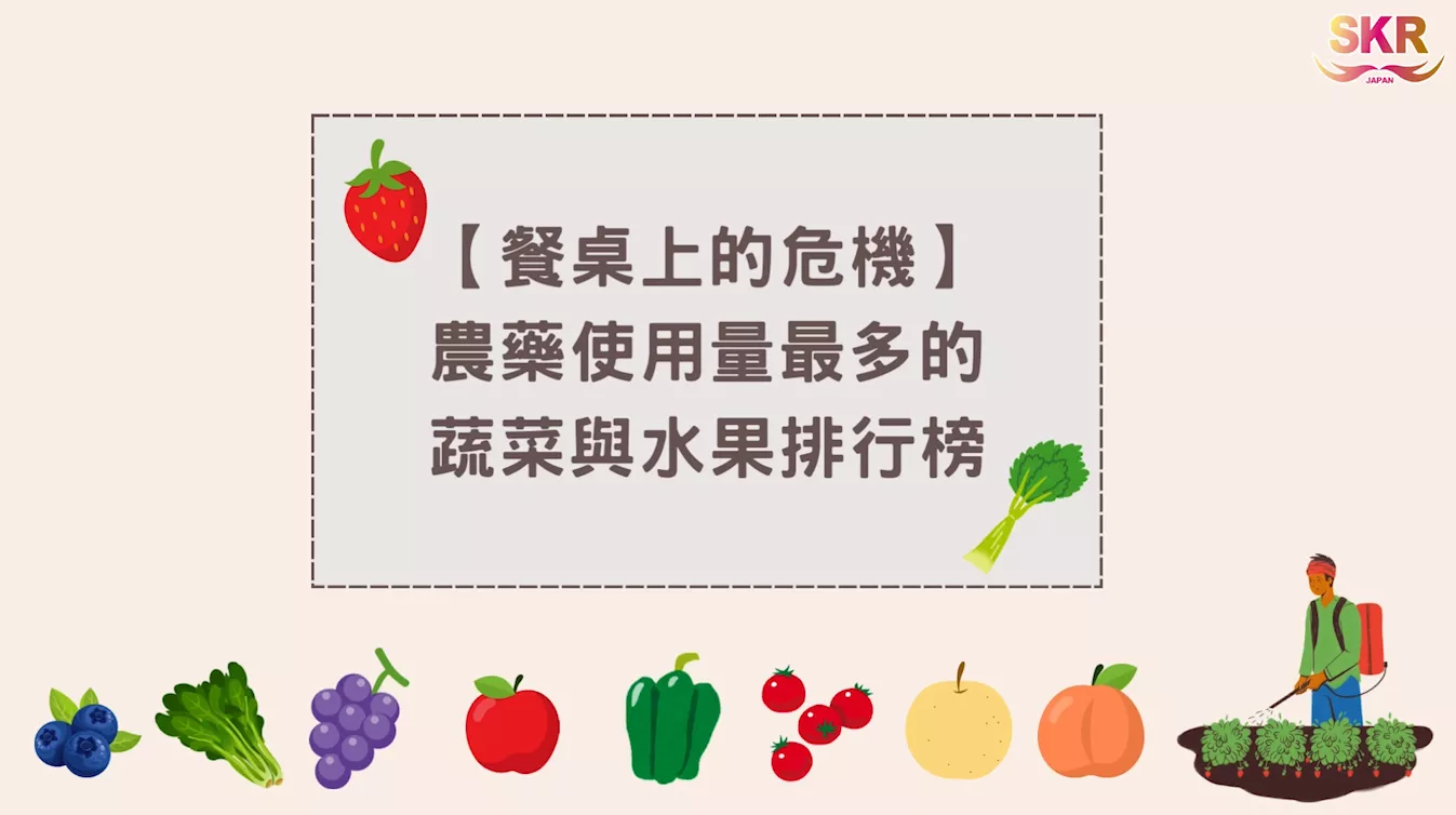 ★餐桌上的危機★農藥使用量最多的蔬菜與水果排行榜