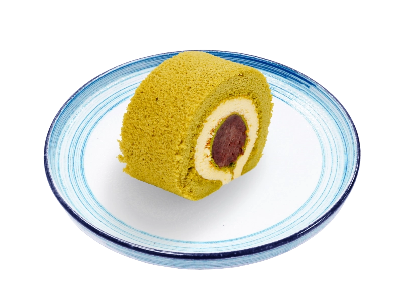 抹茶紅豆雙色蛋糕捲  