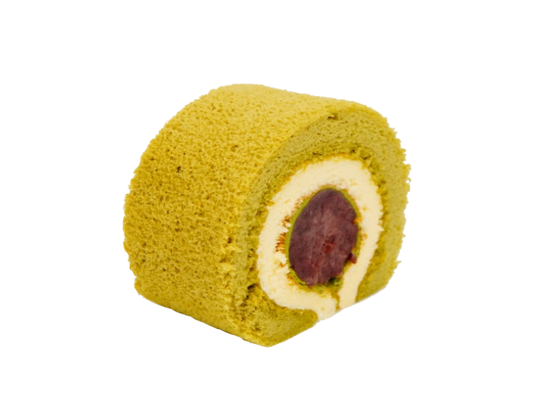 抹茶紅豆雙色蛋糕捲  