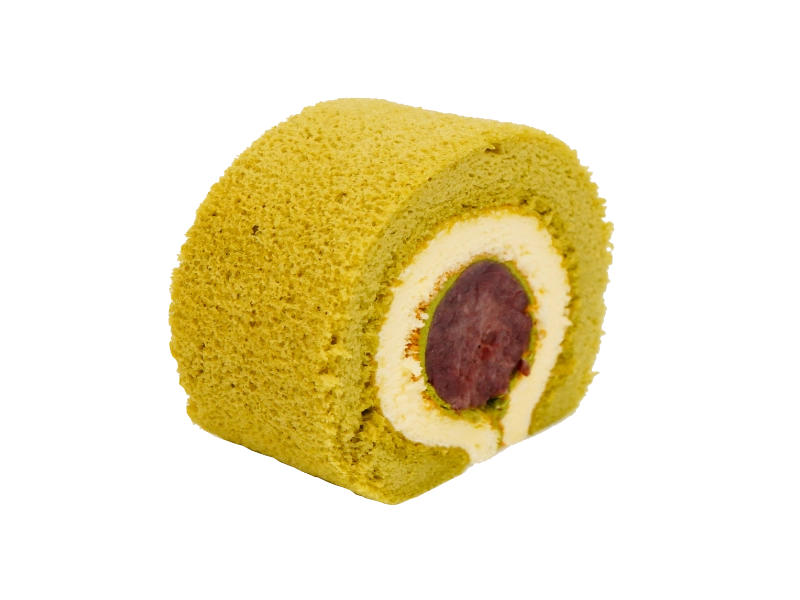 抹茶紅豆雙色蛋糕捲  